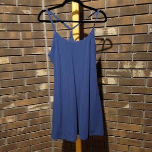 Outdoor Voices Blue Sleeveless Exercise Dress Tenniscore Active Size L Skorts